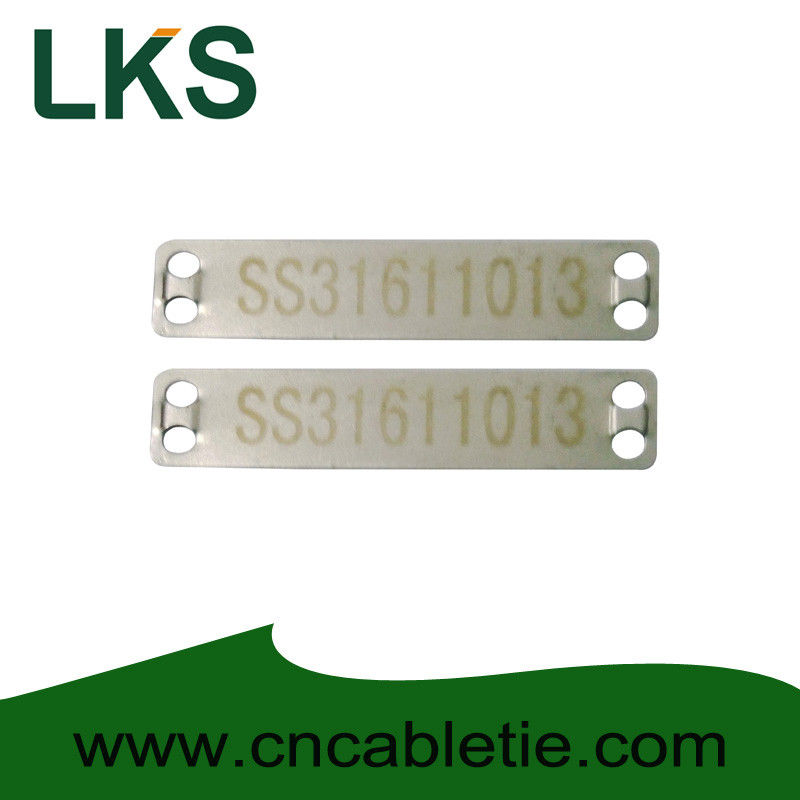 Stainless 316 90mm x 19mm x 0.5mm cable tag(Laser cable tag)